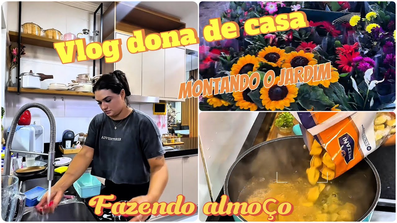 VLOG DONA DE CASA/MONTANDO MEU JARDIM/COMPRINHAS PARA O LAR/ALMO&Ccedil;O
