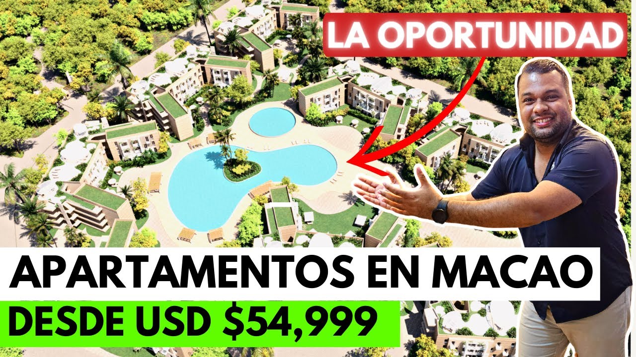 APARTAMENTOS CERCA DE LA PLAYA EN MACAO | PUNTA CANA | Invierte aqui