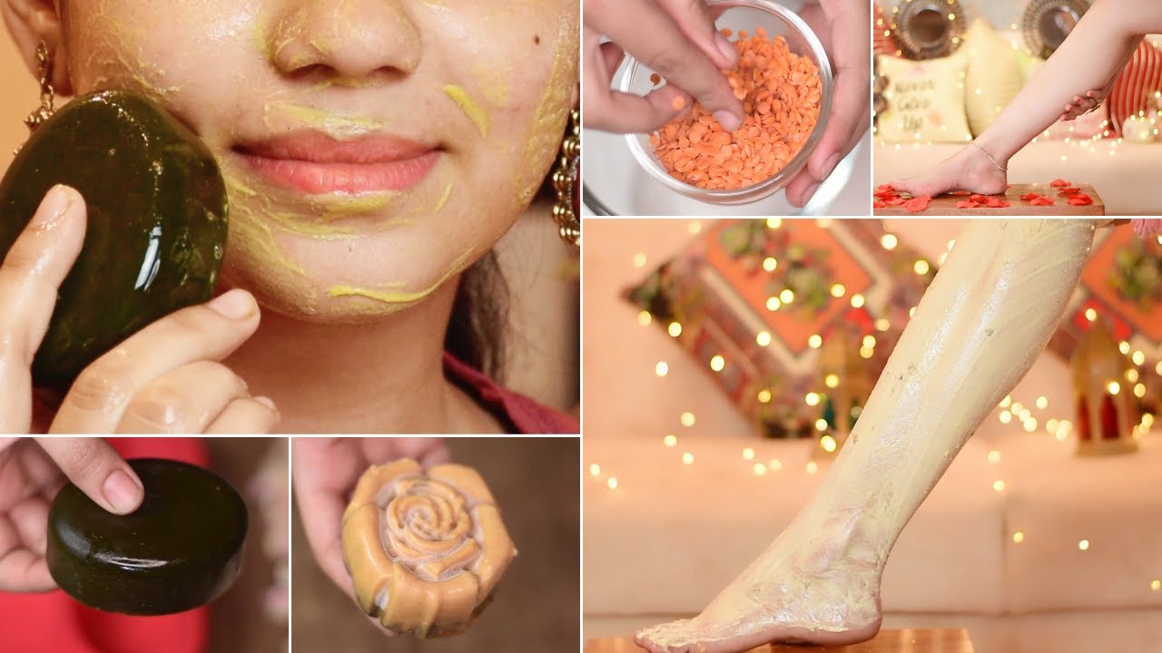 न करे बाजार के साबुन पर पैसे बर्बाद -घर पर यूँ बनाये UBTAN SOAP- मसूर दाल से - रंग निखारे 7 दिन में