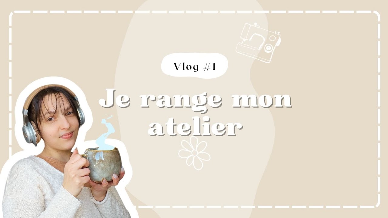 Room tour d'atelier de couture, vlog de rangement, récap des coutures de Noël 🎀