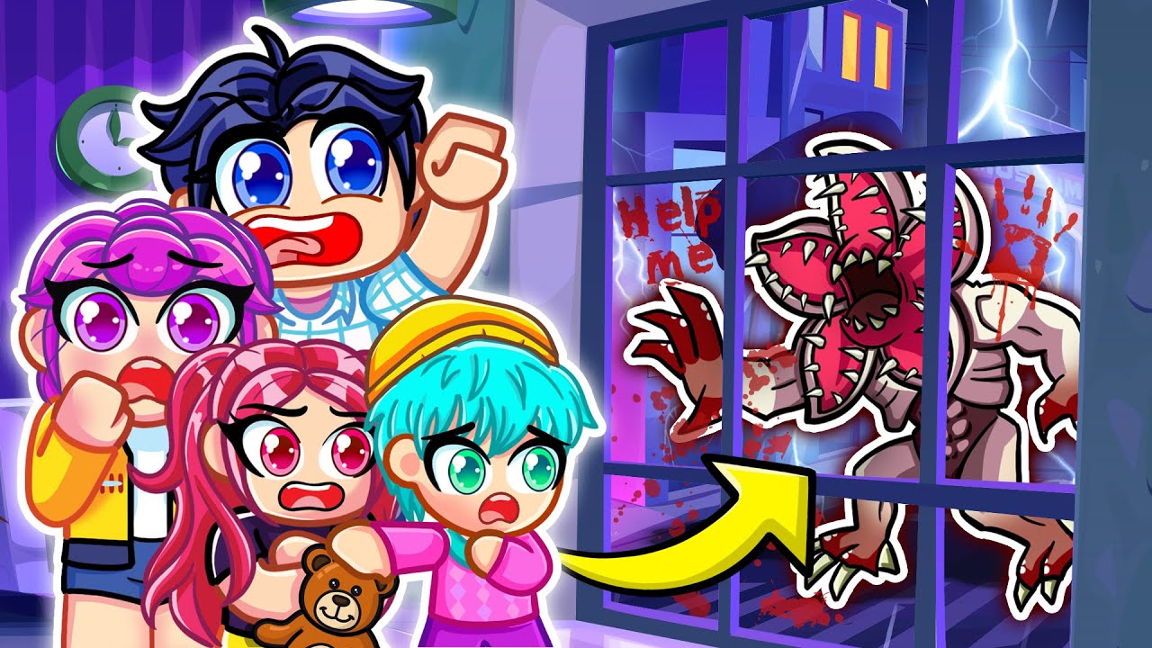 Что-то жуткое у нашей двери в 3 часа ночи в Roblox… | Охотники на демонов K-pop