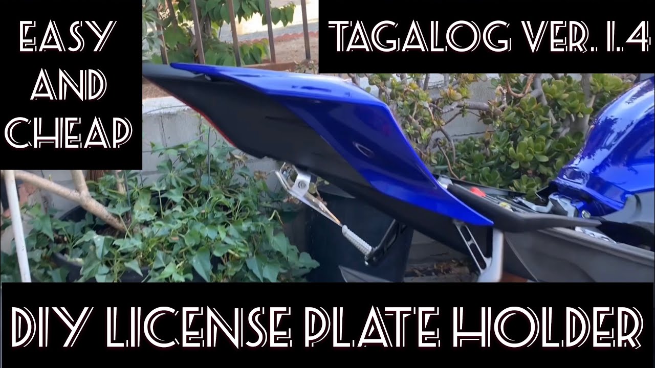 DIY license plate holder for motorcycles | flipper