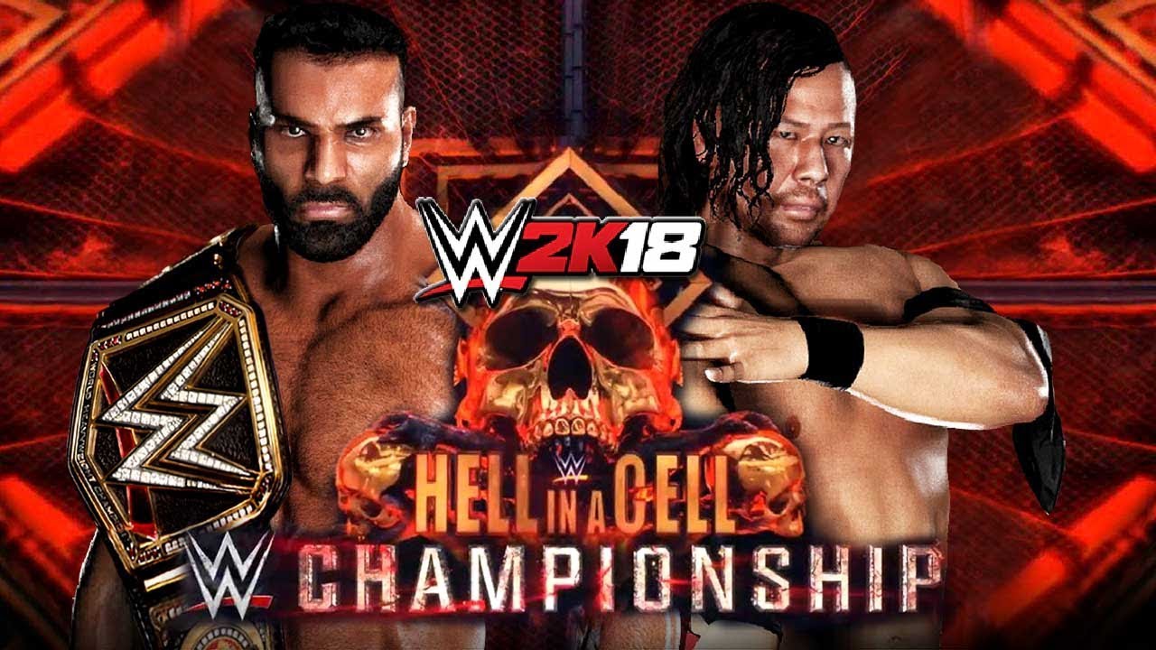 WWE 2K18 - Jinder Mahal vs Shinsuke Nakamura Match! ( Hell In a Cell 2017 )