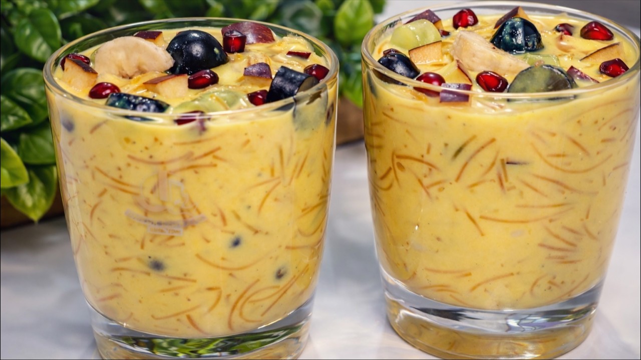 Sirf 15 Minute Mein Sevai Makhana Fruit Dessert 😍 Makhana Sevai Fruit Creamy Recipe | Easy Dessert