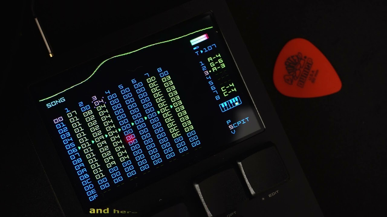 Making Steve Vai inspired guitar on a Dirtywave M8 02