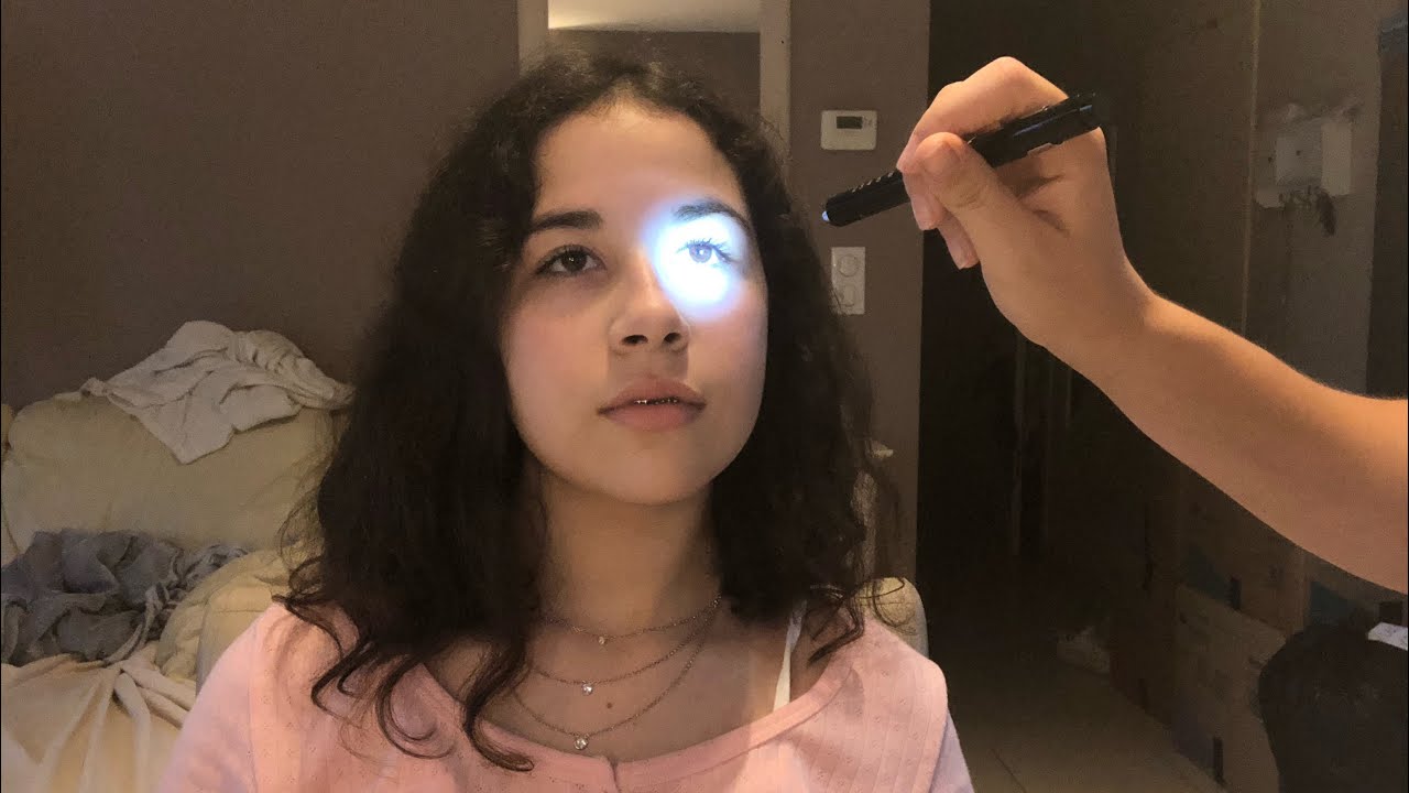 ASMR| Cranial Nerve Exam on real person