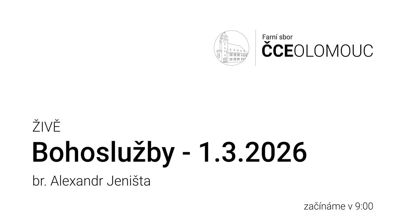 Bohoslužby 1.3.2026 - Alexandr Jeništa