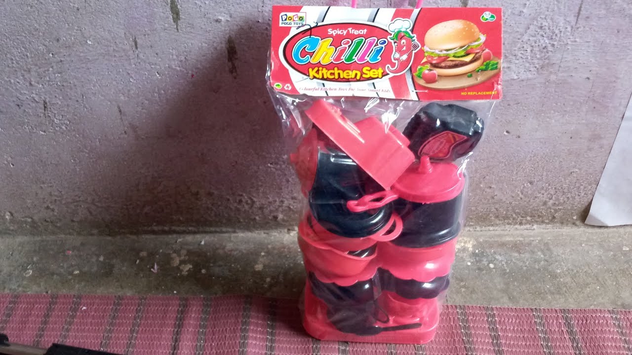 #gadiwalacartoon #kidstoys #gadi #toyunboxing #khilone #toys #ck SPICY TREAT CHILLI KITCHEN SET.!