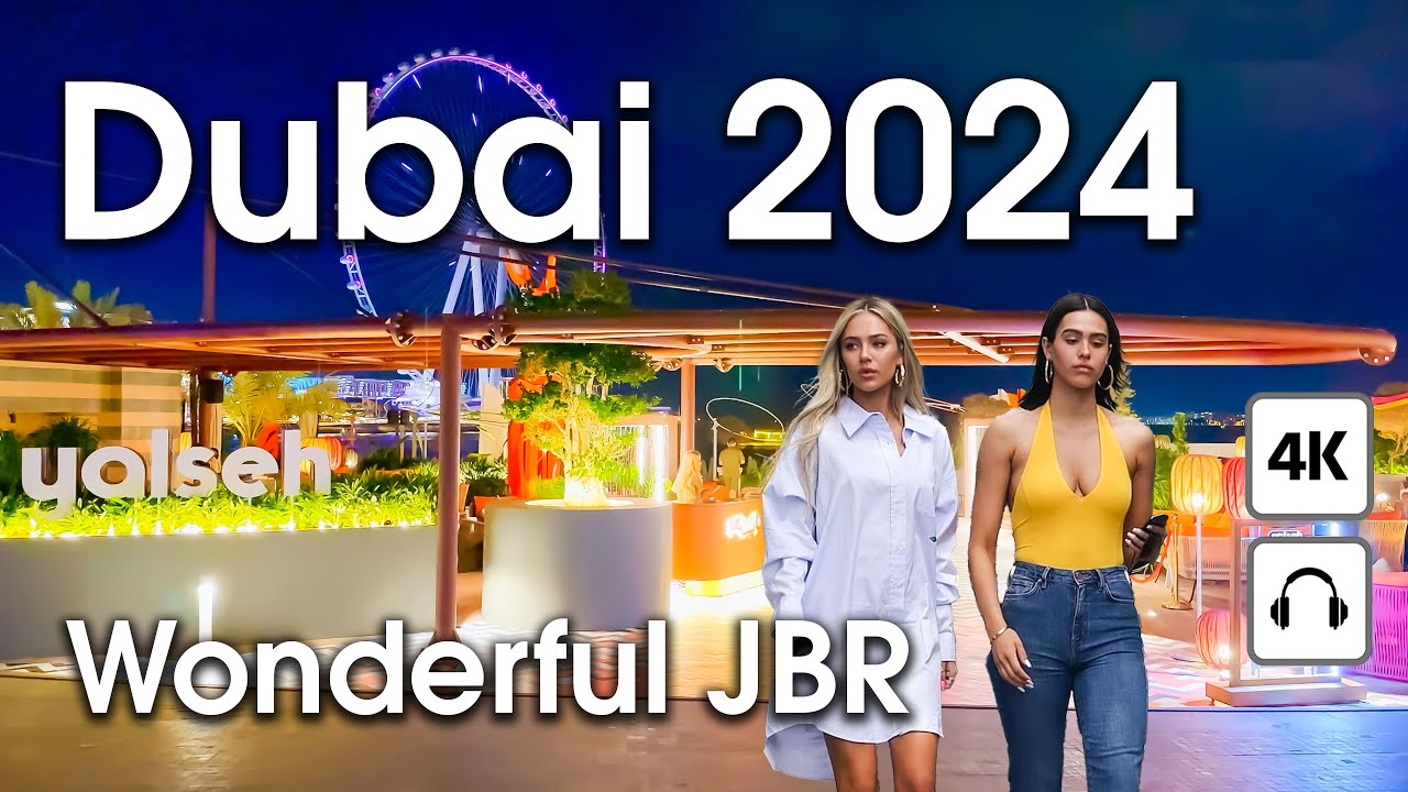 Dubai 🇦🇪 Wonderful JBR, Night Life [ 4K ] Night Walking Tour