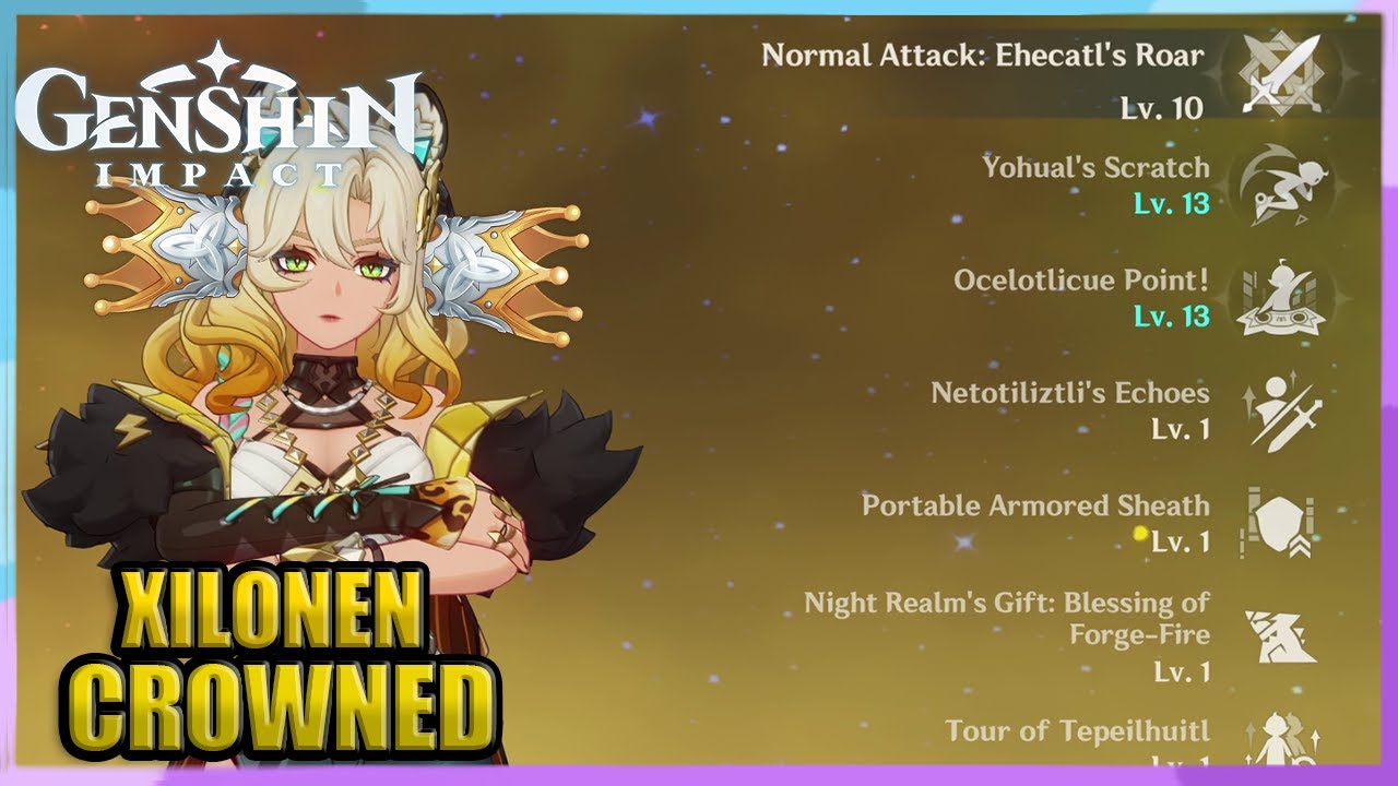 C6R5 Xilonen Crowned Showcase | Genshin Impact