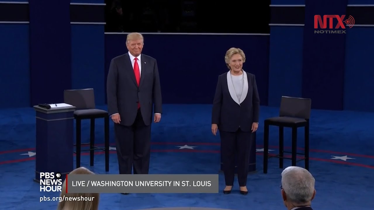 Segundo debate presidencial entre Hillary Clinton y Donald Trump