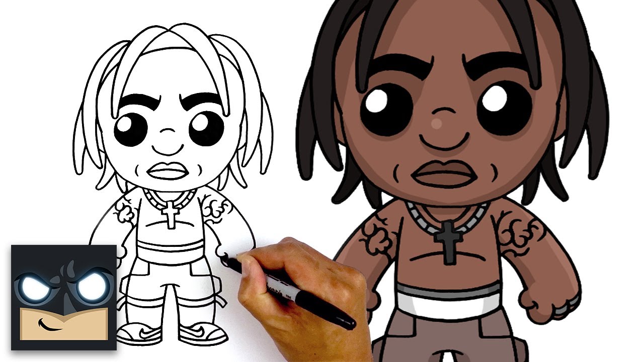 How to Draw Travis Scott | NEW FORTNITE SKIN