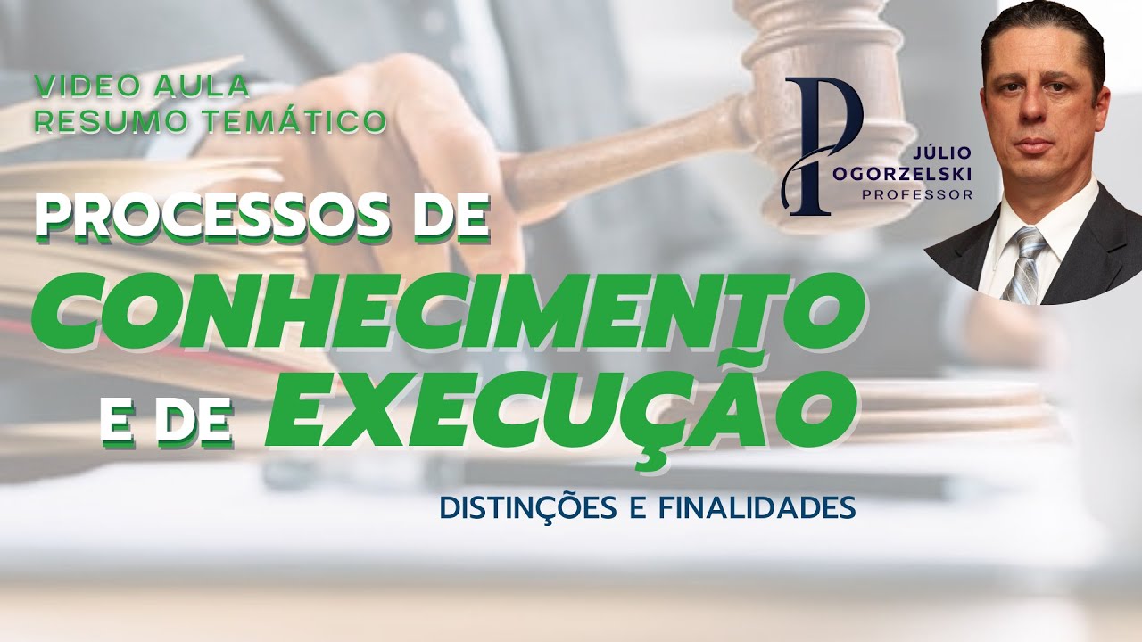 Processo de Conhecimento e de Execu&ccedil;&atilde;o: s&iacute;ntese das distin&ccedil;&otilde;es