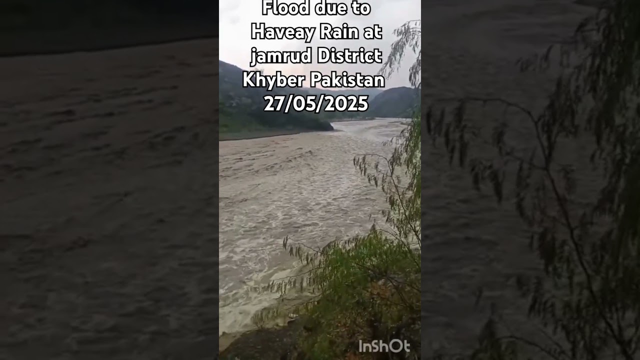 Flood due to Haveay Rain at jamrud District Khyber Pakistan  #naturalflow #flood #floods #watersound