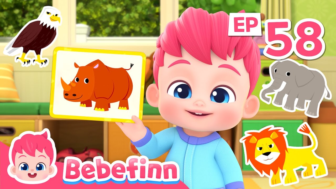 Which Is The King of Animals? Guess The Animals! | EP58 | Bebefinn Nursery Rhymes&Kids Songs