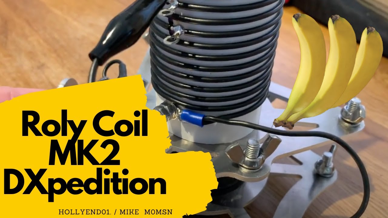 Ham Radio: DX Commander Expedition pole,  Roly Coil Mk2 - 80M Vertical.
