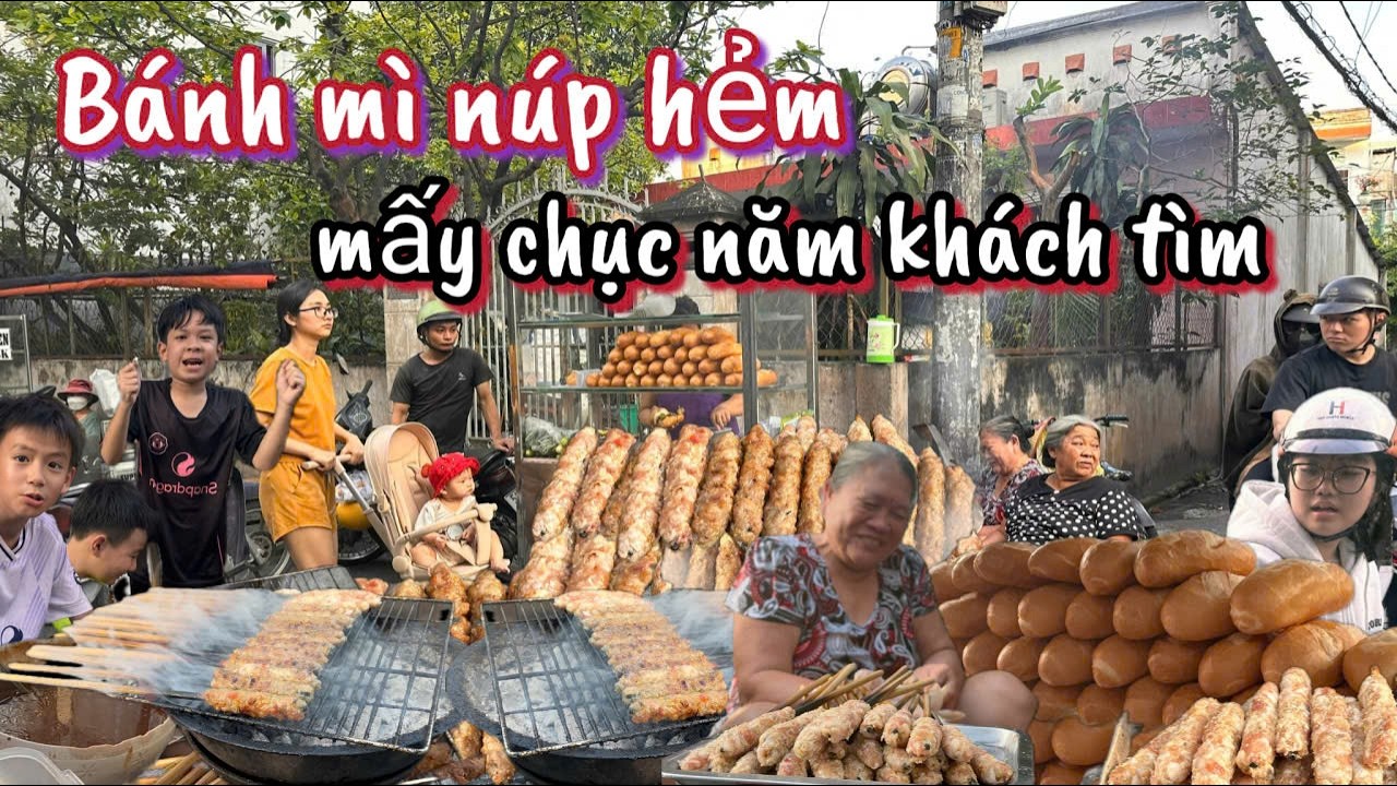 Xe bánh mì thịt nướng núp hẻm mấy chục năm chiều nào cũng bán hết nhanh nhờ bí quyết I meanmechoi
