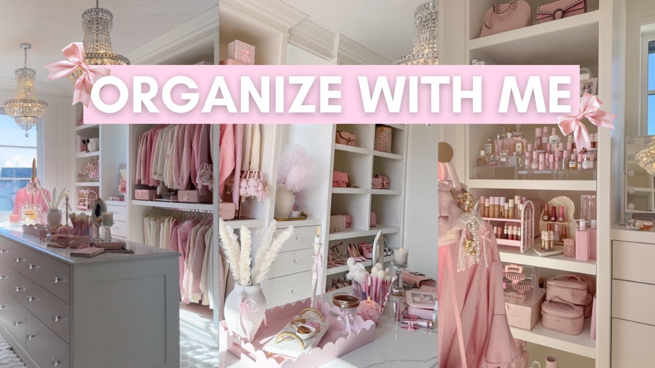 Organize With Me Glam Room Tour🎀🪽+ Shopping Day Vlog | Girly Aesthetic, Storage Ideas & Haul🎀