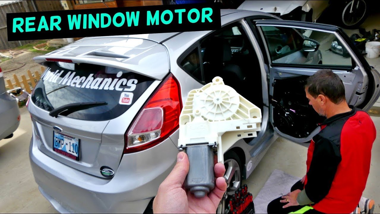 FORD FIESTA REAR WINDOW MOTOR REPLACEMENT REMOVAL 2008-2017