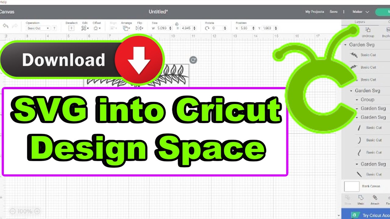 How to download SVG files to Cricut Design Space  (Cricut Beginner Basics Tutorial)