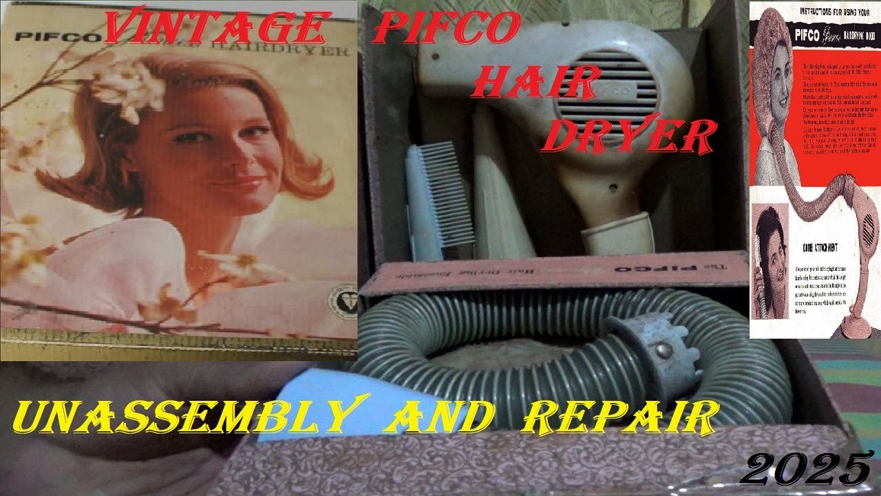 Repairing Pifco Vintage Hair Dryer | How To Replace Heater Coil of Hairdryer | DIY Guide