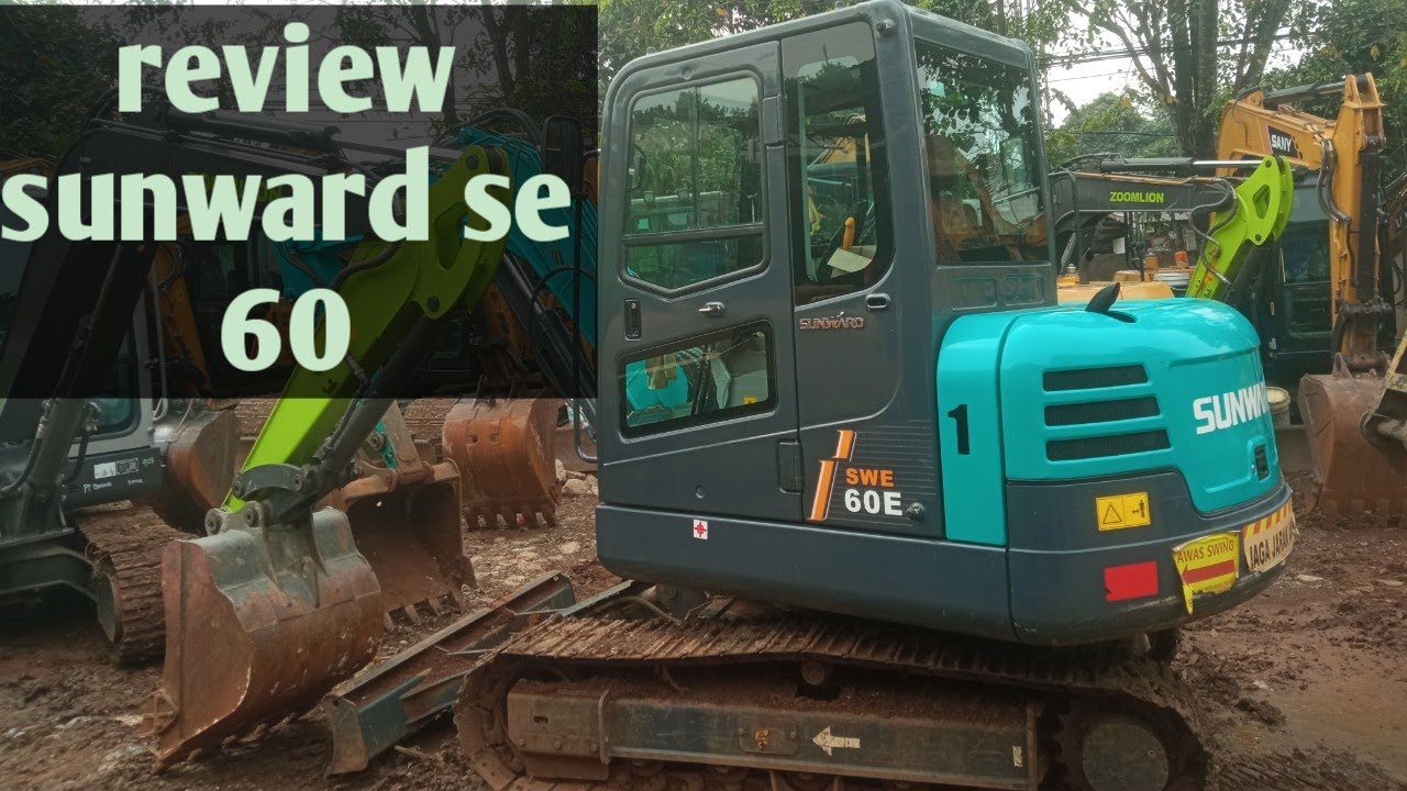 review excavator mini sunward se 60,si biru lincah klas 6 ton