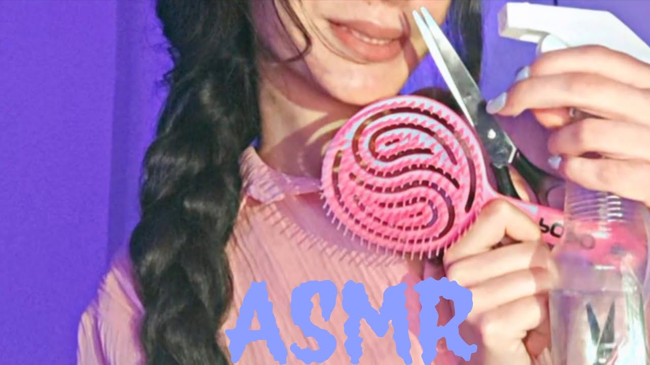 موهاتو کوتاه می‌کنم💇🏻‍♀️| Asmr hair cut 