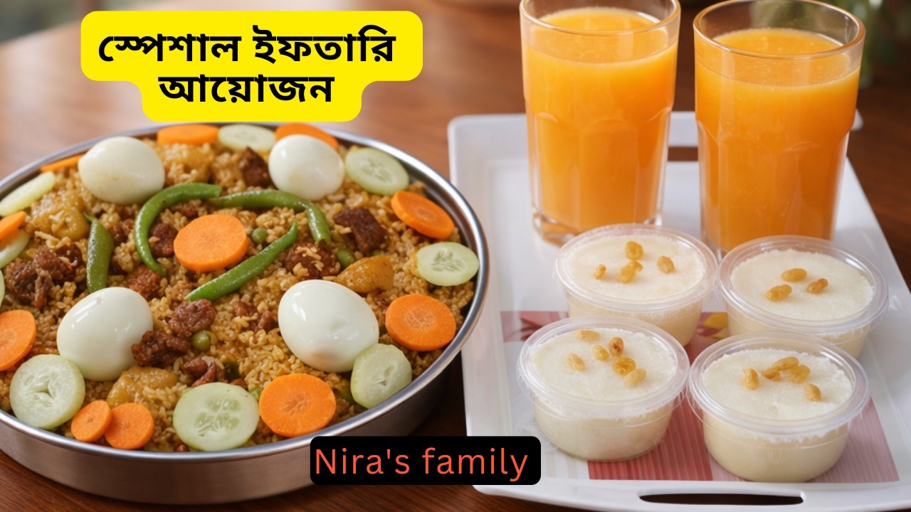 স্পেশাল ইফতারি আয়োজন  |Special Iftar Biryani Recipe  | Nira's family | Cooking blog | Viral |