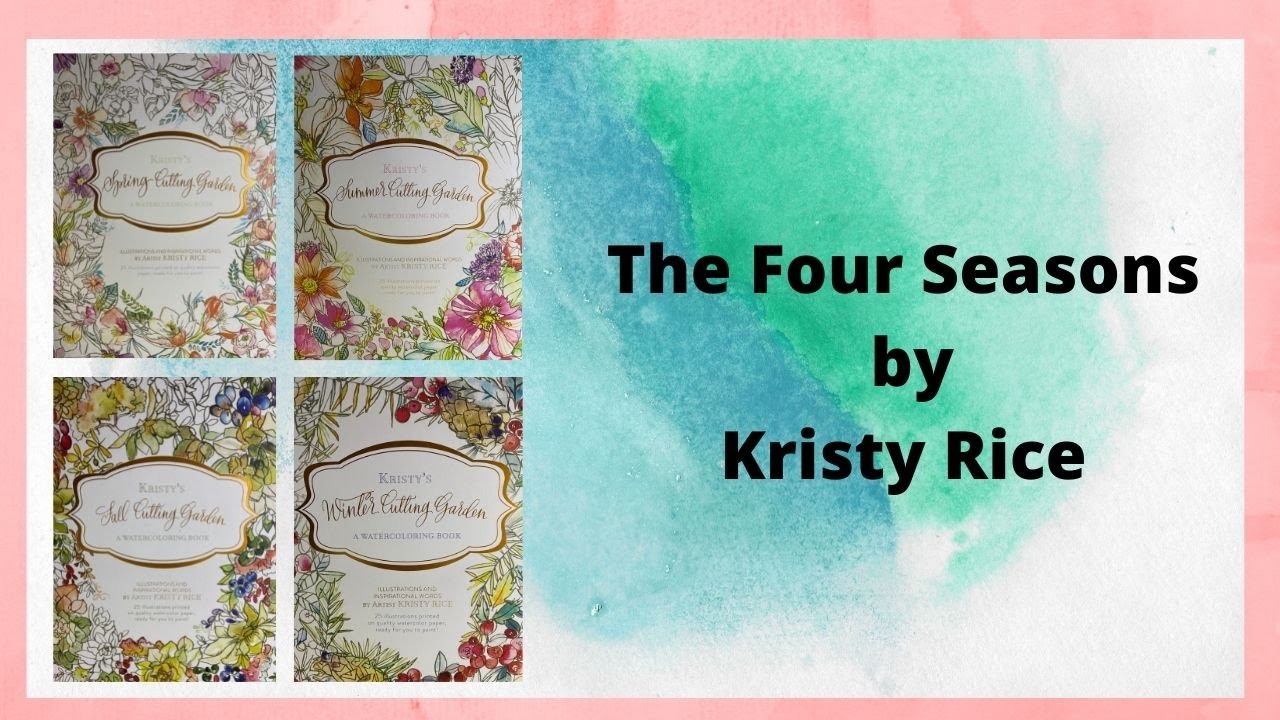 Water Coloring Books by Kristy Rice | Spring | Summer | Fall | Winter