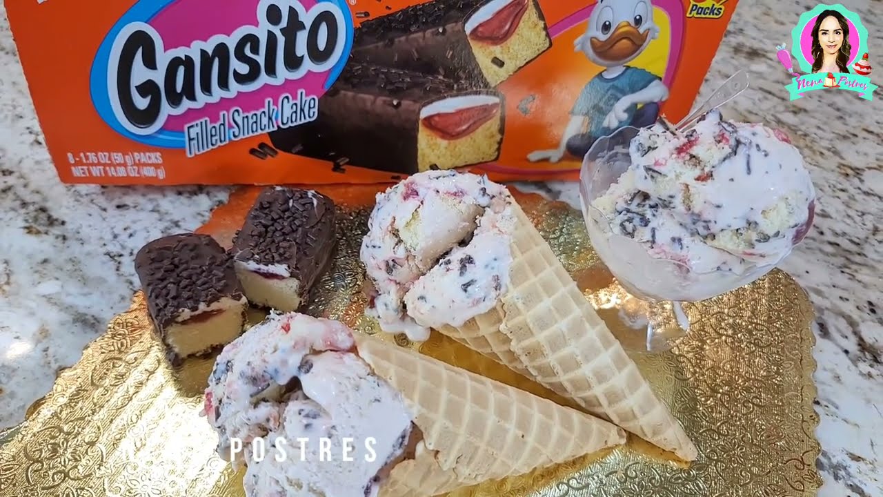 HELADO DE GANSITO / DIA DEL NIÑO 👧🧑🍦🍫🍓