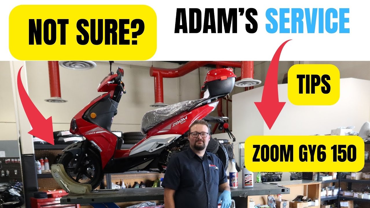 GY6 150cc SCOOTER ENGINE MAINTENANCE AND OIL CHANGE