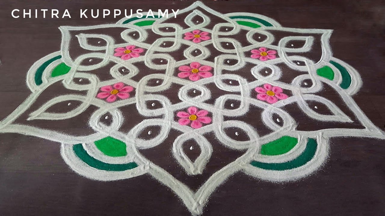 Easy Kambi Kolam designs for beginners | Beginner's Sikku Kolam designs