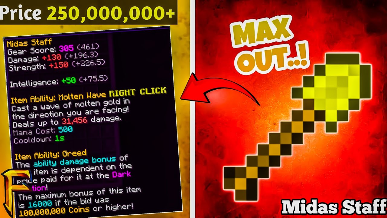 Maxing Out Midas Staff in Fakepixel Skyblock ⚔️🔥 (Full Guide)
