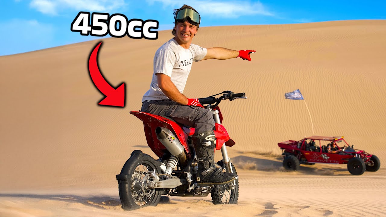I SURVIVED THE DUNES ON MY 450cc PITBIKE