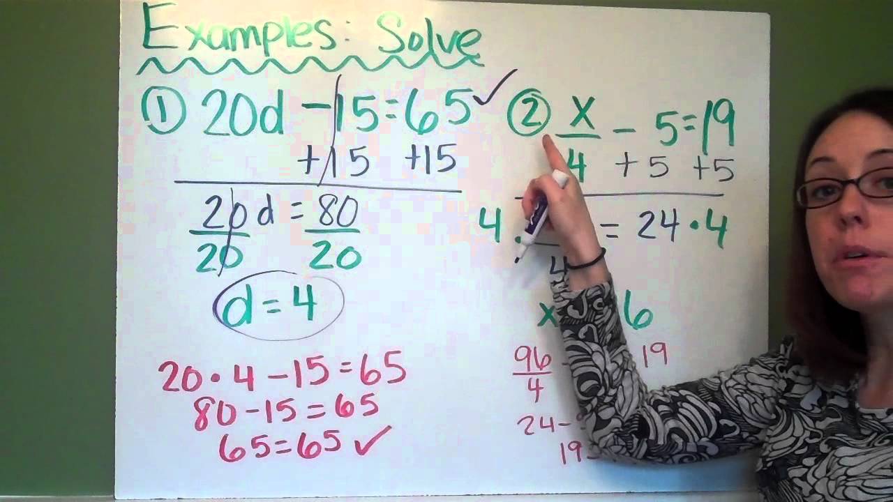 Solving 2 Step Equations