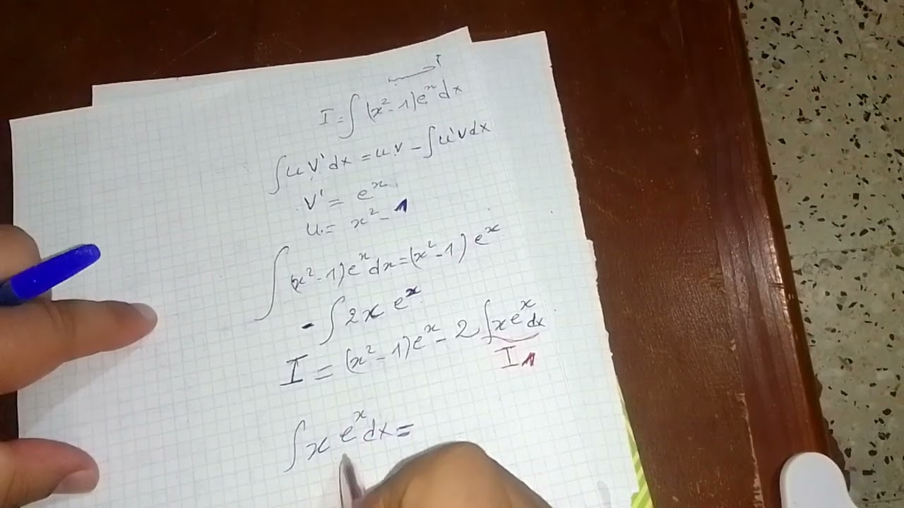 التكامل بالتجزئة integration by parts  math2