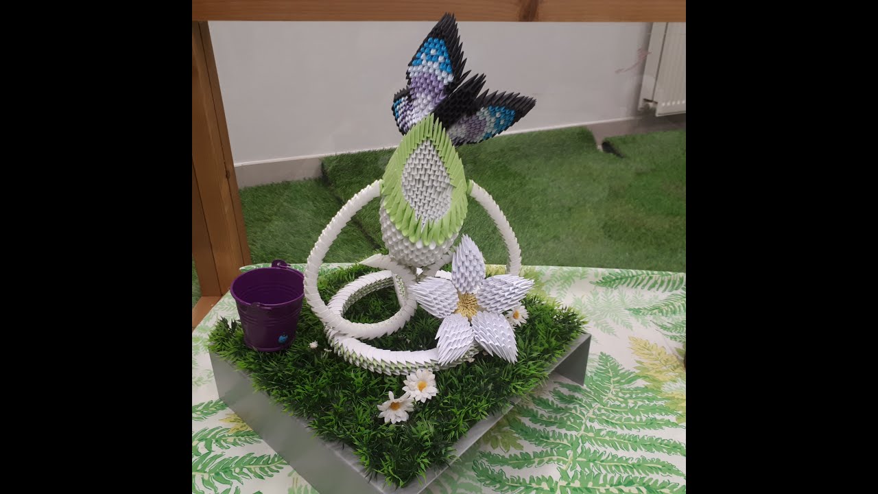 vase-origami 3D