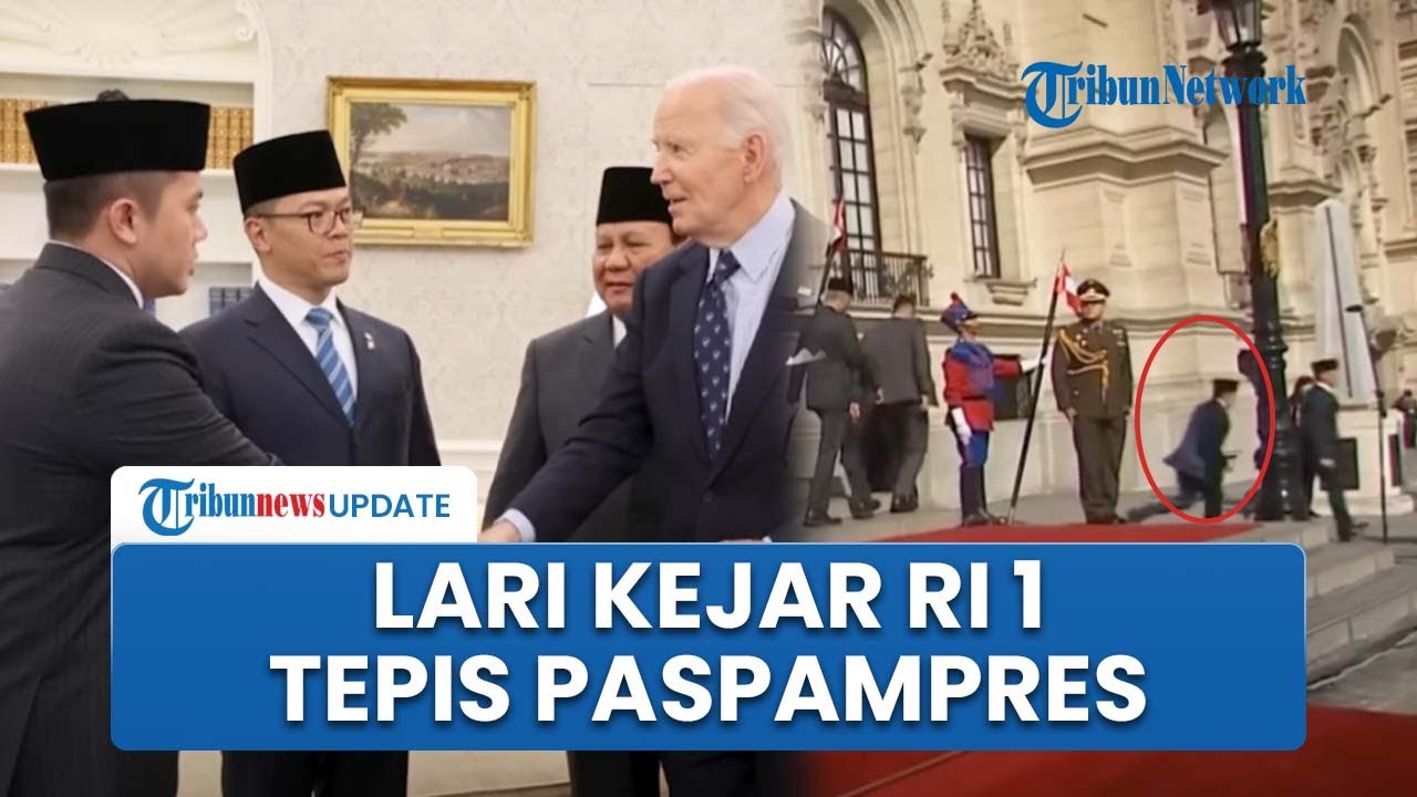 Kompilasi Aksi Mayor Teddy Kawal Prabowo Kunker, Lari Kejar RI 1 hingga Tepis Tangan Paspampres