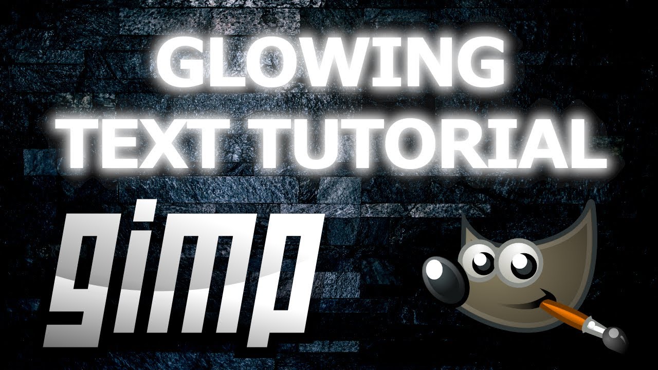 How to Make Glowing Text in GIMP