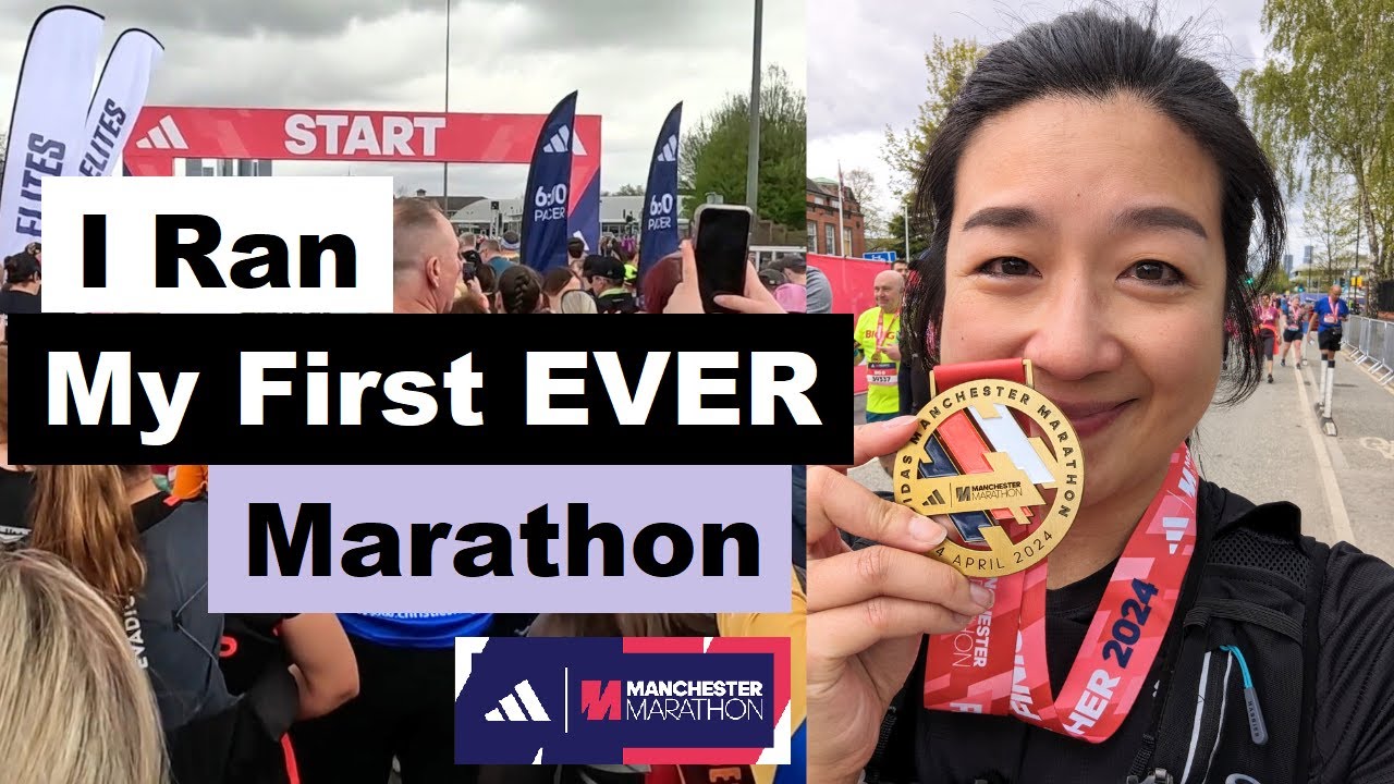 MANCHESTER MARATHON (Emotional) Race Day - First Ever Marathon As A Slow Runner With Injuries