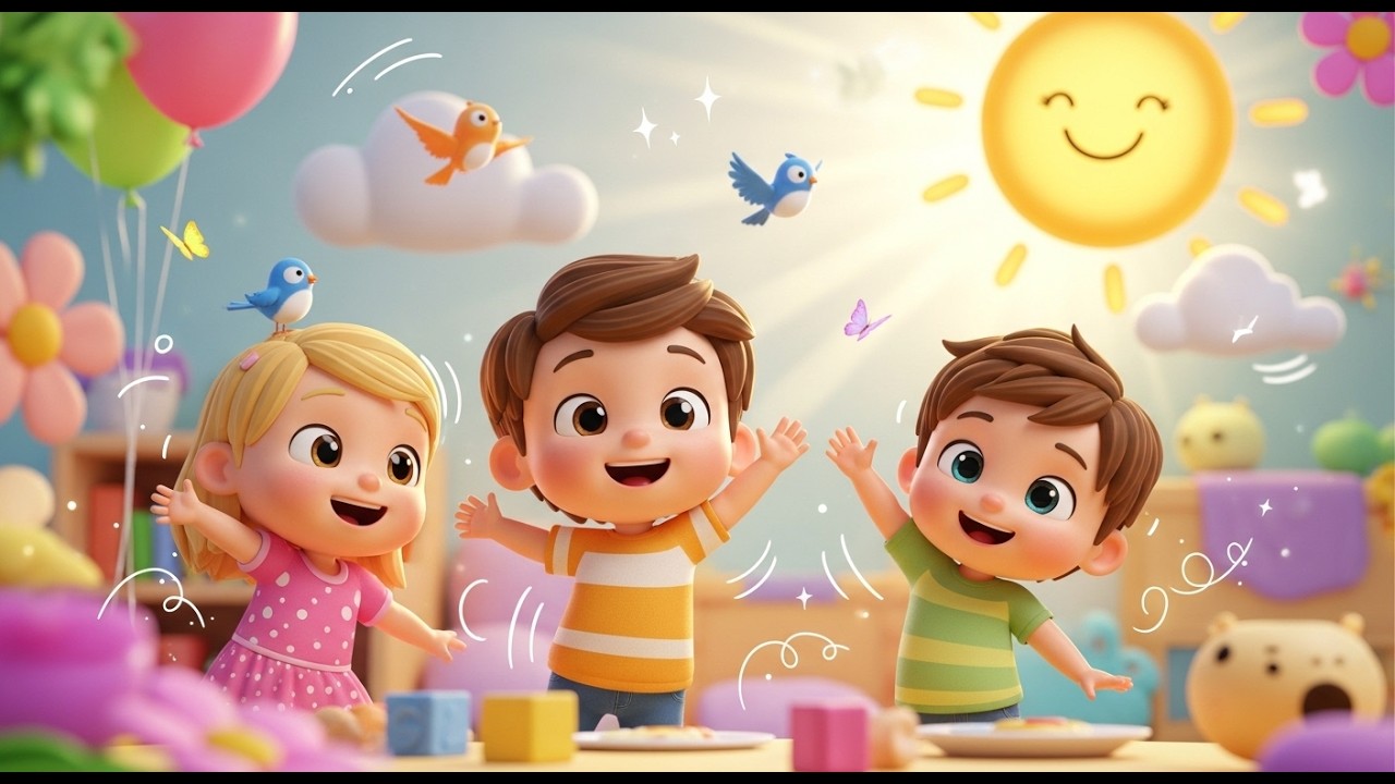 Good Morning Sunshine Kids | Kids Nursery Rhymes | Fun Morning Song for Toddlers & Preschool