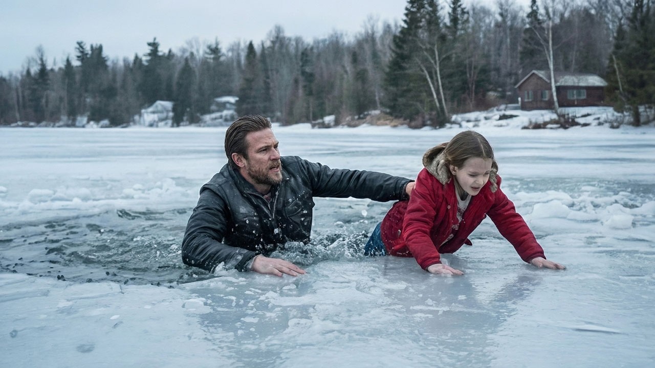He Jumped Into a Frozen Lake to Save a Child,He Had No Idea Her Father Led the Hells Angels...