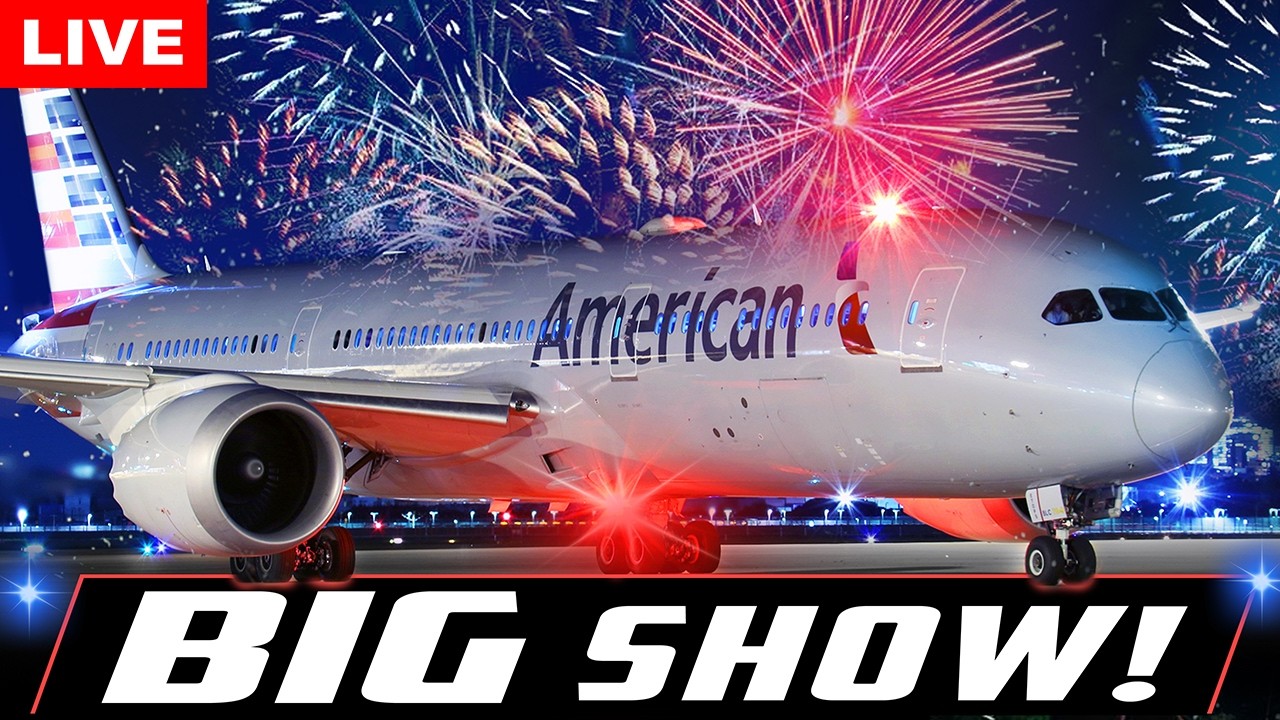 🔴LIVE BUSY AIRPORT ACTION w/BIG FIREWORKS SHOW at CHICAGO O'HARE | AVGEEK ORD PLANE SPOTTING