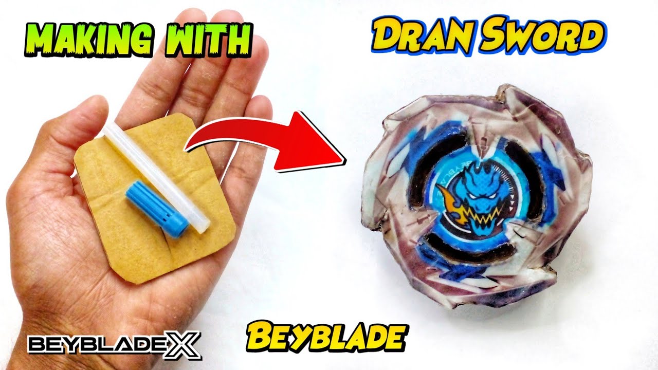 Making The First Beyblade X 🔥| Making DranSword With Cardboards