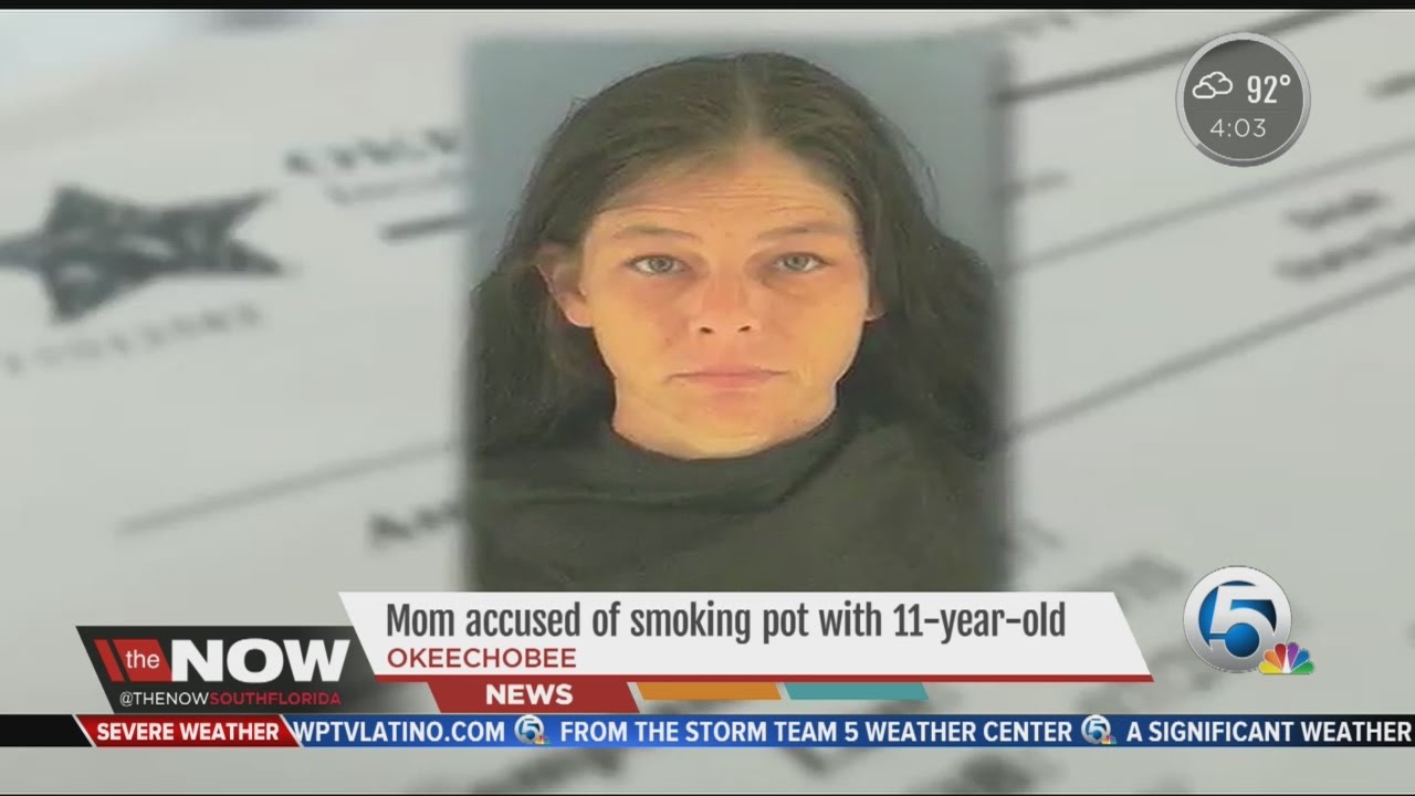Mom accused of smoking pot with 11-year-old