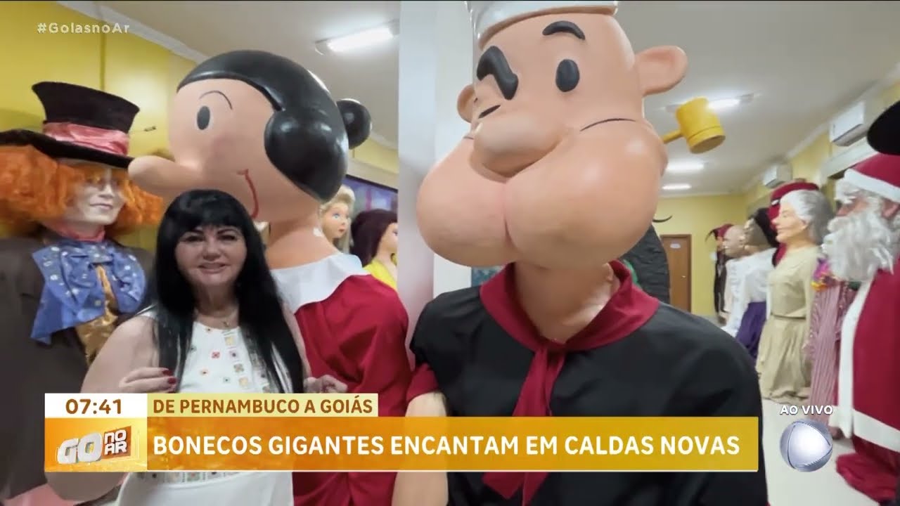 De Pernambuco a Goiás: bonecos gigantes encantam em Caldas Novas