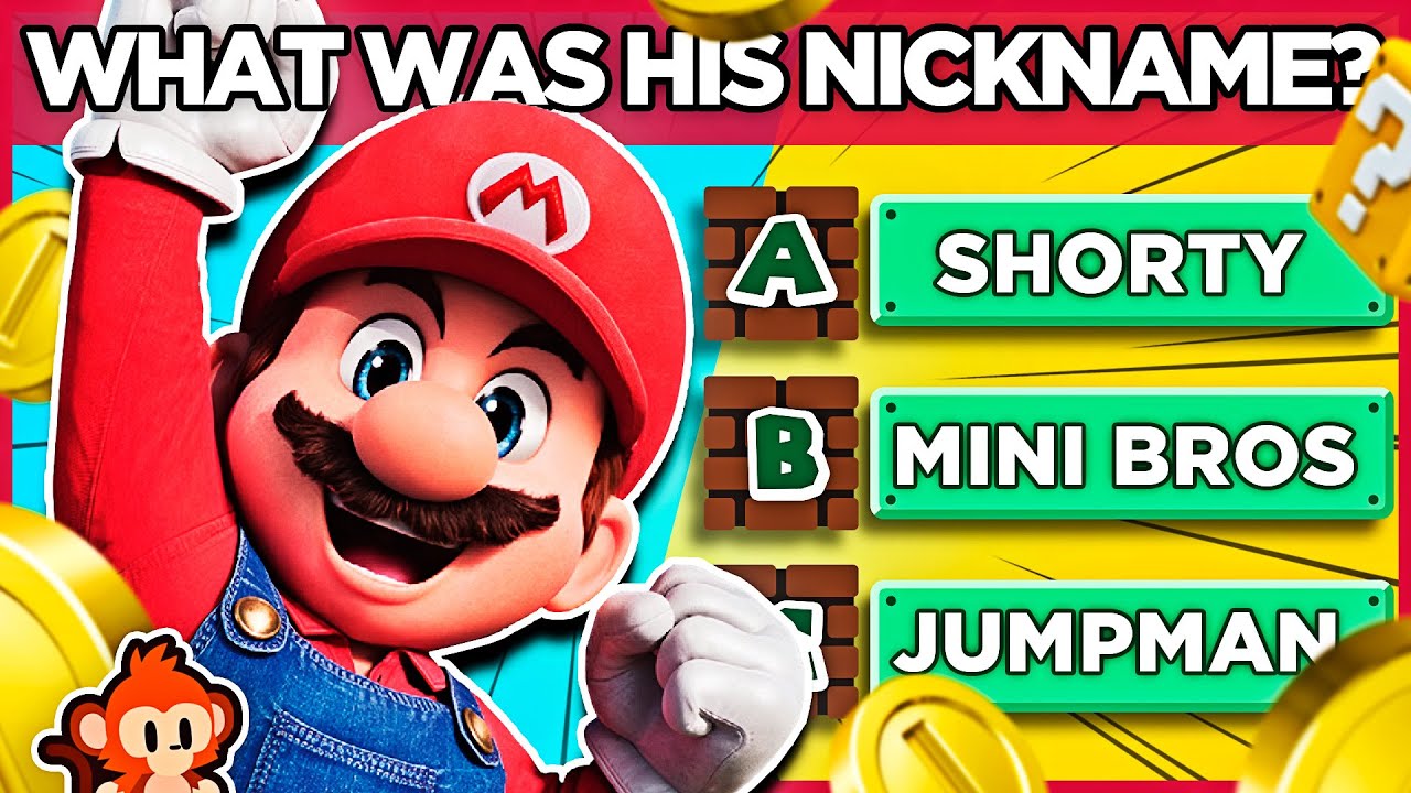 🍄 SUPER MARIO BROS MOVIE QUIZ | 30 ULTIMATE CHALLENGES to test your knowledge and reasoning 🐵
