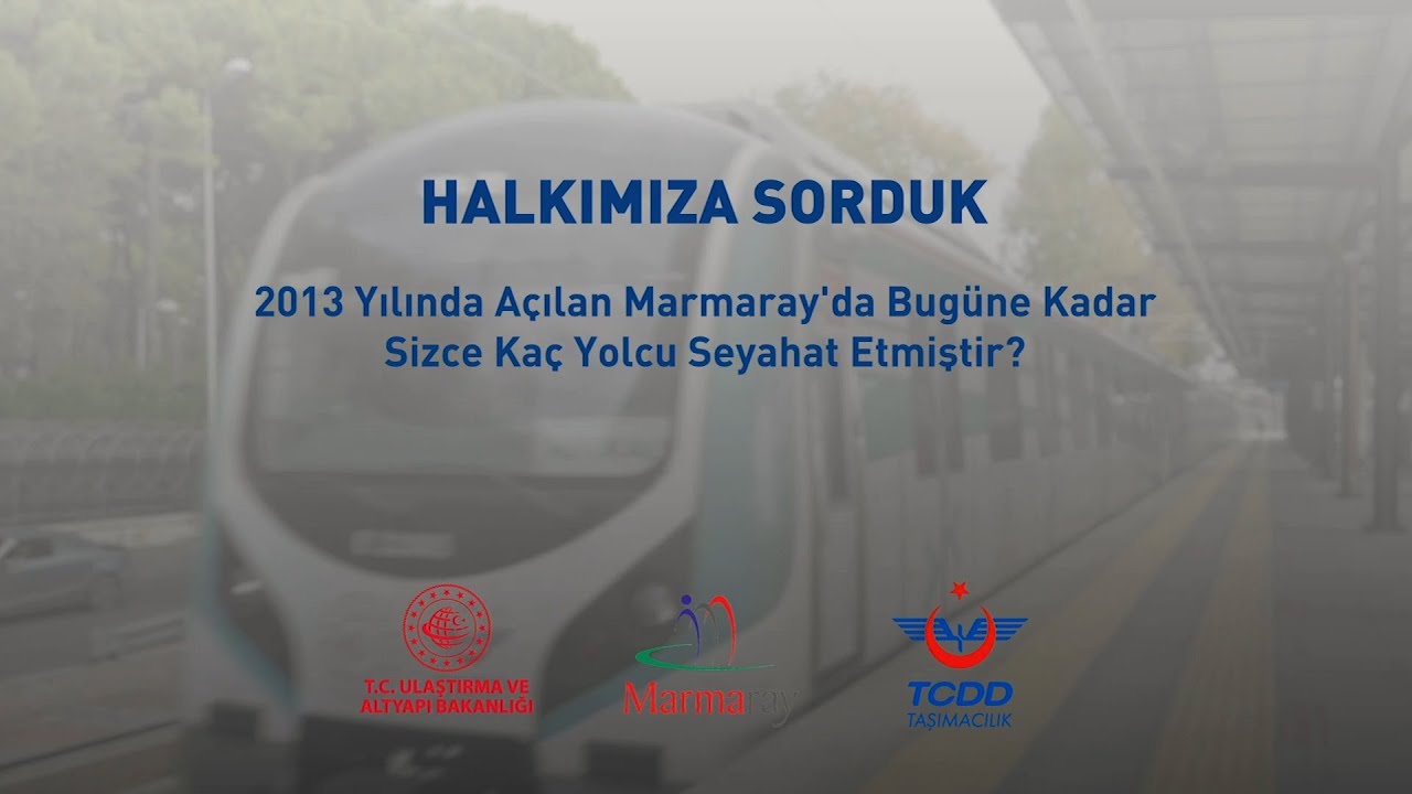 Halkımıza Sorduk: Marmaray'da bugüne kadar sizce kaç yolcu seyahat etmiştir?