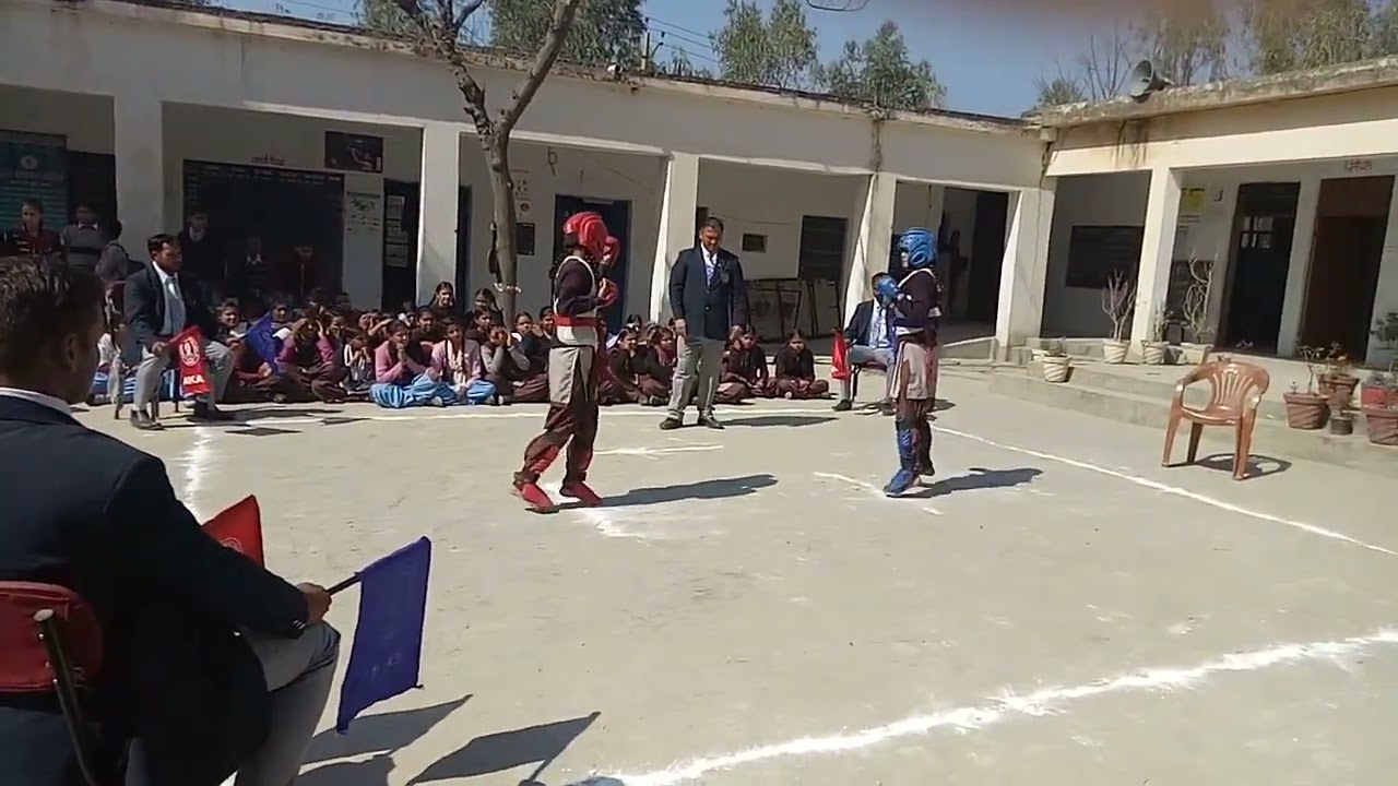 School leval karate championships at  GSSS Shergarh Hoshiarpur 