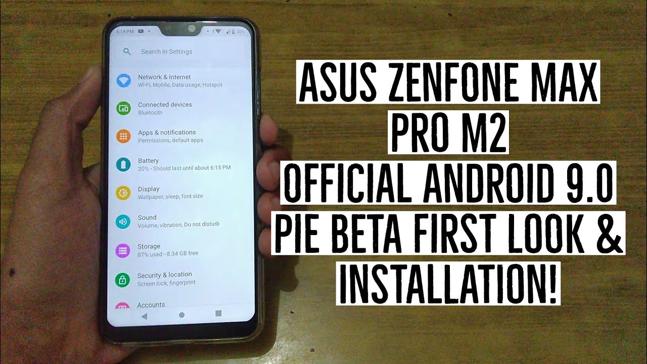 Asus Zenfone Max Pro M2 Android 9.0 Pie First Look & Installation!